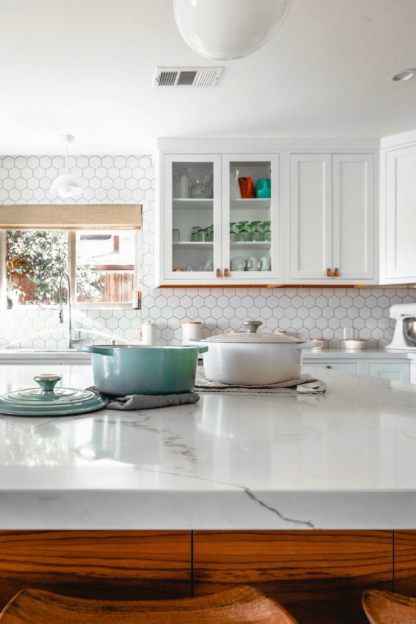 Kitchen island in a home that received appliance coverage